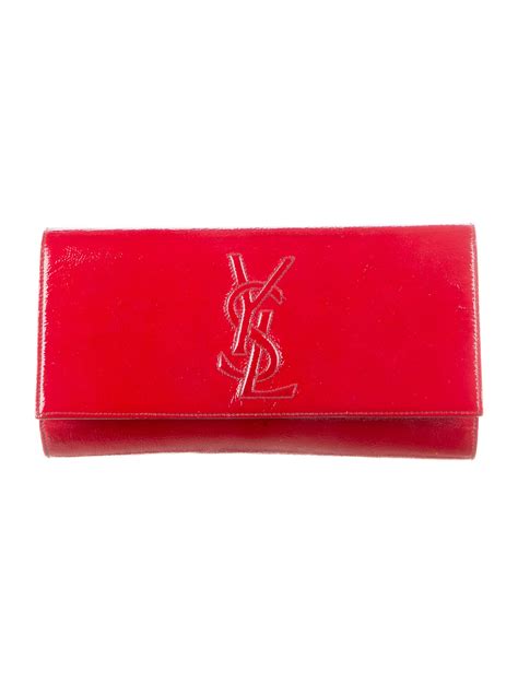 Yves Saint Laurent Patent Leather Belle de Jour Clutch 